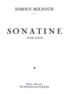 ソナチネ・Op.354  (ダリウス・ミヨー)（ピアノ）【Sonatine, Op. 354】