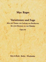 バッハの主題による変奏曲とフーガ・Op. 86  (マックス・レーガー)（ピアノ二重奏）【Variation and Fugue on a Theme by J. S. Bach Op. 86】
