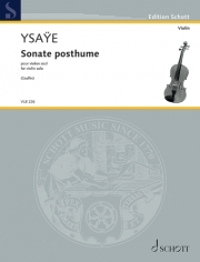ソナタ・未完・Op.27bis（ウジェーヌ・イザイ）（ヴァイオリン）【Sonate Posthume Op. 27bis】