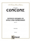 15の形式と表現の練習曲・Op.25（ジュゼッペ・コンコーネ）（ピアノ）【Fifteen Studies in Style and Expression, Opus 25】