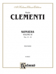 ピアノ・ソナタ・Vol.3（ムツィオ・クレメンティ）（ピアノ）【Piano Sonatas, Volume III (Nos. 13-18)】