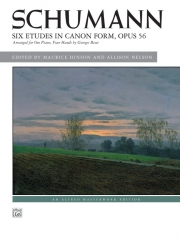 6つのカノン風練習曲・Op.56（ロベルト・シューマン）（ピアノ二重奏）【Six Etudes in Canon Form, Opus 56】