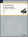 5つの演奏会用練習曲・Op.52（アレクサンドル・チェレプニン）（ピアノ）【Five Concert Etudes Op. 52】