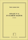 ソナタ・No.12（アントニオ・ソレール）（ピアノ）【Sonate N 12 Fa# M】