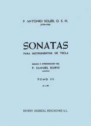 ソナタ集・Vol.3（アントニオ・ソレール）（ピアノ）【Sonatas – Volume Three: Nos. 41-60】