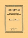 コンチェルティーノ（エルネスト・ブロッホ）（ミックス三重奏+ピアノ）【Concertino】
