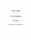 スペインの詩集・Vol.1（オスカー・エスプラ）（ピアノ）【Lirica Espanola Vol.1】