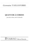 弦楽四重奏曲（ジェルメーヌ・タイユフェール）（弦楽四重奏）【Quatuor à Cordes】