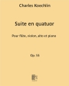 四重奏のための組曲・Op.55（シャルル・ケクラン）（ミックス三重奏+ピアノ）【Suite en Quatuor Op.55】