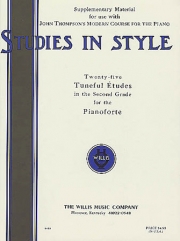 スタイルの勉強（ジョン・トンプソン）（ピアノ）【Studies in Style】