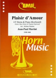 愛のよろこび　(ジャン・ポール・マルティニ) (ホルン四重奏+ピアノ)【Plaisir d' Amour】