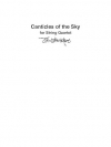 カンティクル・オブ・ザ・スカイ　(ジョン・ルーサー・アダムズ) (弦楽四重奏)【Canticles of the Sky】
