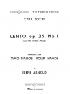 レント・Op.35・No.1「2つのピエロの小品」より（シリル・スコット）（ピアノ二重奏）【Lento, Op. 35, No. 1 from Two Pierrot Pieces】