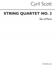 弦楽四重奏曲・No.2（シリル・スコット）（弦楽四重奏）【String Quartet No.2】