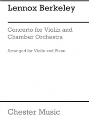 協奏曲・Op.59（レノックス・バークリー）（ヴァイオリン+ピアノ）【Concerto for Violin and Chamber Orchestra Op.59】