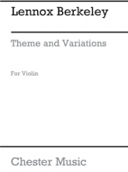 主題と変奏・No.1・Op.33（レノックス・バークリー）（ヴァイオリン）【Theme and Variations Op. 33 No.1 for Solo Violin】