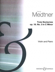ノクターン・ハ短調・Op.16・No.3（ニコライ・メトネル）（ヴァイオリン+ピアノ）【Nocturne in C Minor Op16 No3】