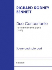 協奏的二重奏曲（リチャード・ロドニー・ベネット）（クラリネット+ピアノ）【Duo Concertante】