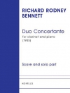 協奏的二重奏曲（リチャード・ロドニー・ベネット）（クラリネット+ピアノ）【Duo Concertante】