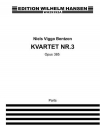 四重奏曲・No.3・Op.385（ニエル・ヴィゴ・ベンツォン）（フルート四重奏）【Kvartet Nr. 3 Op.385】