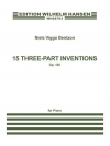 15の3声のインヴェンション・Op.160（ニエル・ヴィゴ・ベンツォン）（ピアノ）【15 Three Part Inventions Op. 160】