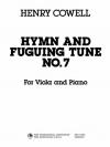 讃美歌とフーガ風の調べ第7番　(ヘンリー・カウエル)（ヴィオラ+ピアノ）【Hymn and Fuguing Tune No. 7】