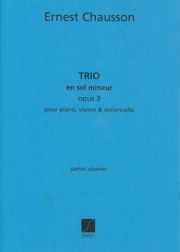 トリオ・Op.3・ト短調　(エルネスト・ショーソン) (弦楽二重奏+ピアノ)【Trio Op.3 in G minor】