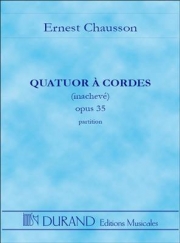 四重奏曲・ハ短調・Op.35　(エルネスト・ショーソン) (弦楽四重奏)【Quartet C Minor Op. 35】