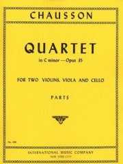四重奏曲・ハ短調・Op.35　(エルネスト・ショーソン) (弦楽四重奏)【Quartet C Minor Op. 35】