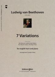 7つの変奏曲（ルートヴィヒ・ヴァン・ベートーヴェン）（オーボエ+ピアノ）【7 Variations】