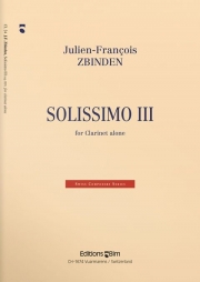 ソリッシモ・No.3・Op.103（ジュリアン＝フランソワ・ズビンデン）（クラリネット）【Solissimo III op. 103】