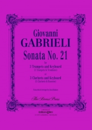 ソナタ・No.21（ジョヴァンニ・ガブリエリ）（クラリネット三重奏+ピアノ）【Sonata No. 21】