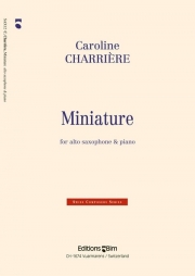 小品（カロリーヌ・シャリエール）（アルトサックス+ピアノ）【Miniature】
