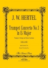 トランペット協奏曲・No.1（ヨハン・ウィルヘルム・ヘルテル）（トランペット+ピアノ）【Trumpet Concerto No.1】