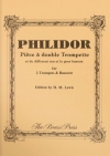 2本のトランペットのための小品（アンドレ・ダニカン・フィリドール）（トランペット二重奏+バスーン）【Pièce à double trompette】