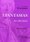 3つのファンタジア （テレマン）（ホルン）【3 Fantasias】
