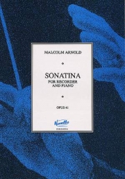 ソナチネ・Op.41（マルコム・アーノルド）（ソプラノリコーダー+ピアノ）【Sonatina for Recorder and Piano Op.41】