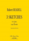 3つのスケッチ（ロバート・ビーデル）（テューバ四重奏）【3 Sketches】