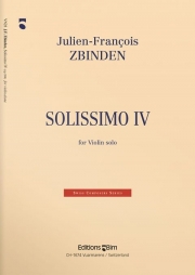 ソリッシモ・No.4・Op.104（ジュリアン＝フランソワ・ズビンデン）（ヴァイオリン）【Solissimo IV op.104】