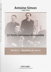 22の小品・Vol.2（アントワーヌ・シモン）（金管五重奏）【22 petits morceaux d’ensemble Volume 2】