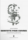 金管五重奏曲（ジャン・ペラン）（金管五重奏）【Quintette pour cuivres】