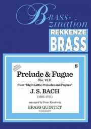 前奏曲とフーガ・No.8（バッハ）（金管五重奏）【Prelude and Fugue VIII】