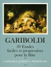 30のやさしくて段階的な練習曲（ジュゼッペ・ガリボルディ）（フルート）【30 Etudes Faciles et Progressives】