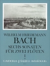 6つのソナタ・Vol.1 (ヴィルヘルム・フリーデマン・バッハ) (フルート二重奏)【Six Sonatas - Volume I: Sonatas 1-3】