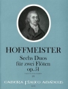 6つのデュオ・Op.51 (フランツ・アントン・ホフマイスター) (フルート二重奏)【Six Duos op. 51】