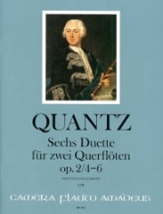 6つのデュオ・Op.2・Vol.2 （ヨハン・ヨアヒム・クヴァンツ）(フルート二重奏)【Six Duos op. 2 - Volume II: Duos 4-6】