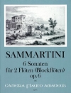6つのソナタ・Op.6 （ジュゼッペ・サンマルティーニ）(フルート二重奏)【Six Sonatas op. 6】