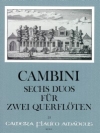 6つのデュオ・Op.11 （ジュゼッペ・カンビーニ）(フルート二重奏)【Six Duos op. 11】