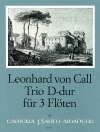 トリオ・ニ長調・Op.2/2 （レオンハルト・フォン・カル）(フルート三重奏)【Trio in D Major op. 2/2】