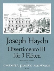 ディヴェルティメント・No.3・ヘ長調 （フランツ・ヨーゼフ・ハイドン）(フルート三重奏)【Divertimento III in F Major】
